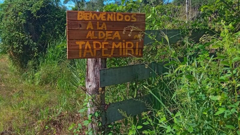 Integrantes de la comunidad Tape Mirĩ solicitaron la apertura del camino de acceso a la Comunidad