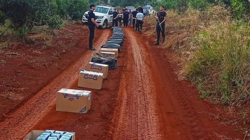 Más de 8 mil atados de cigarrillos fueron incautados por la Policía