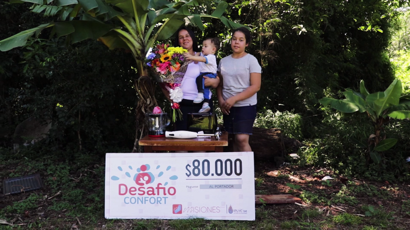Invertirá el premio de Desafío en la edificación de la casa y celebrará el 1º el año de su hijo