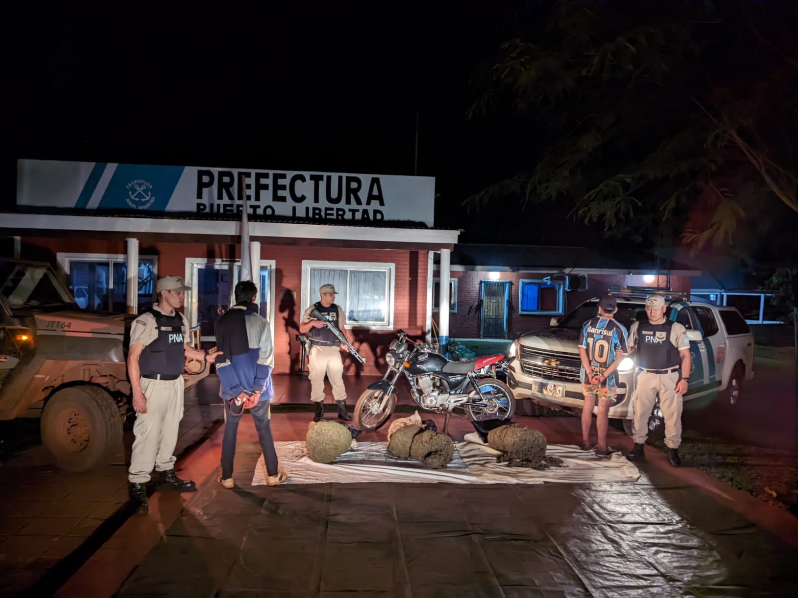 Prefectura detuvo a dos hombres que trasladaban marihuana en Misiones