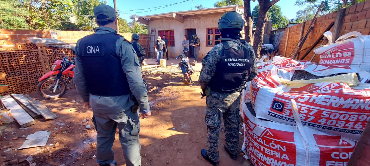 Iguazú: cuatro detenidos fue el resultado de los allanamientos en una causa de narcomenuedo