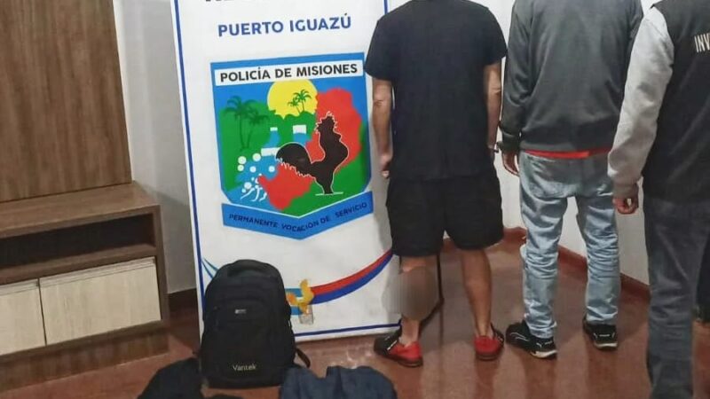 Investigadores atraparon a dos hombres que robaban en hoteles y negocios de Iguazú