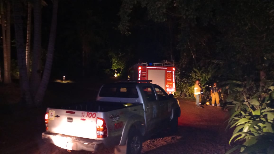 Bomberos acudieron a un principio de incendio en el sector de lavandería en un hotel