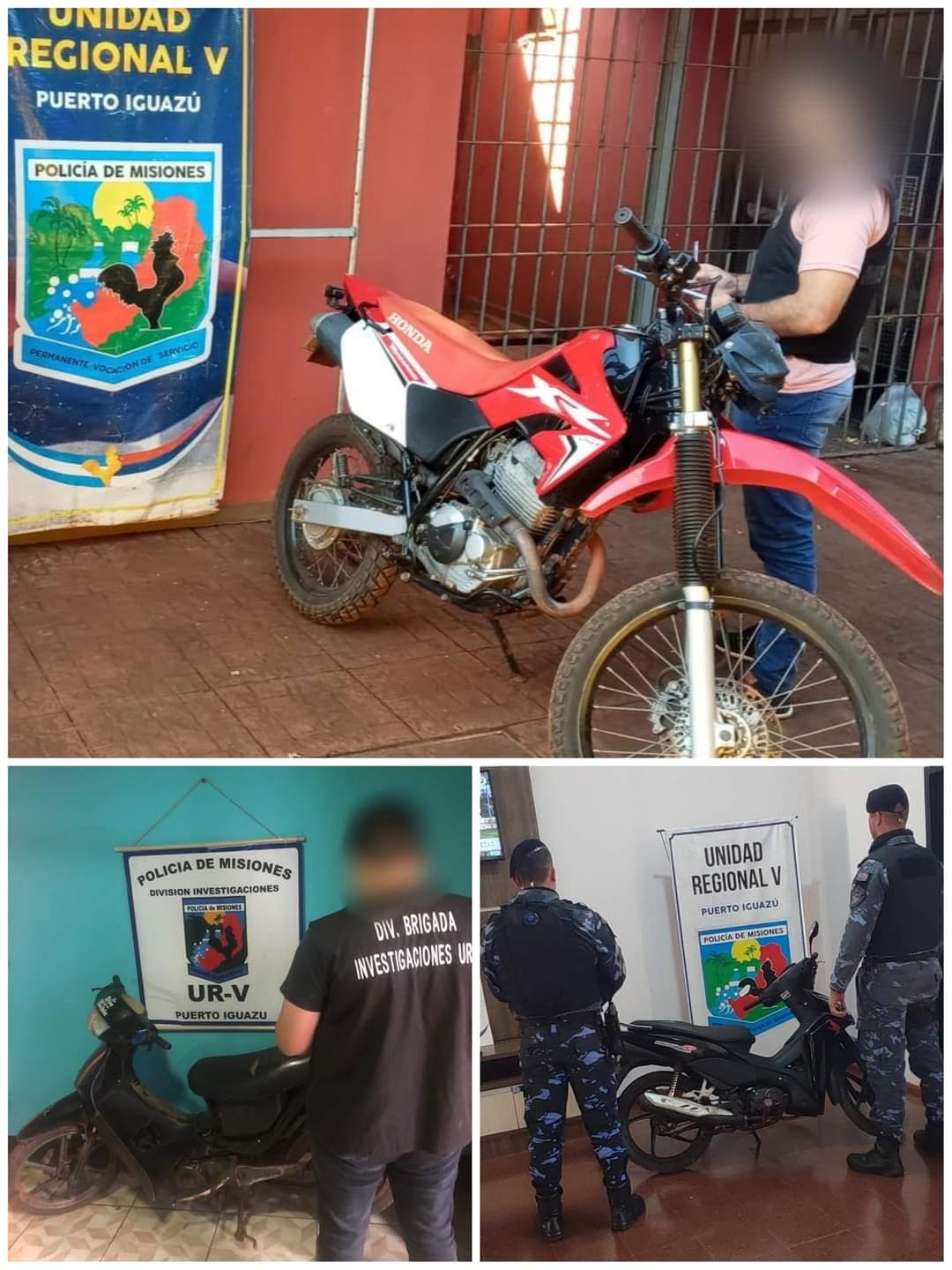 En operativos de Prevención la Policía recuperó tres motocicletas robadas