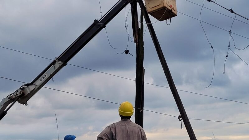 Energía de Misiones: Trabajan para optimizar el servicio en Campo Grande