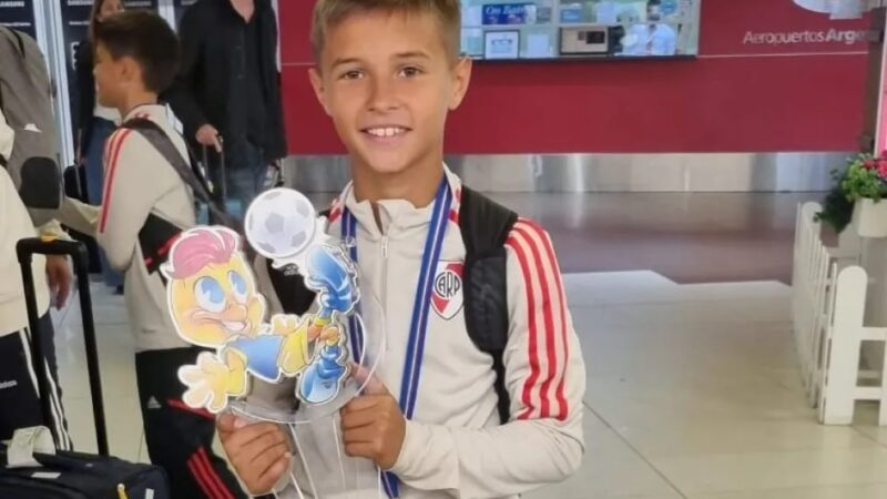 Uriel de Puerto Iguazú, campeón con River en Italia