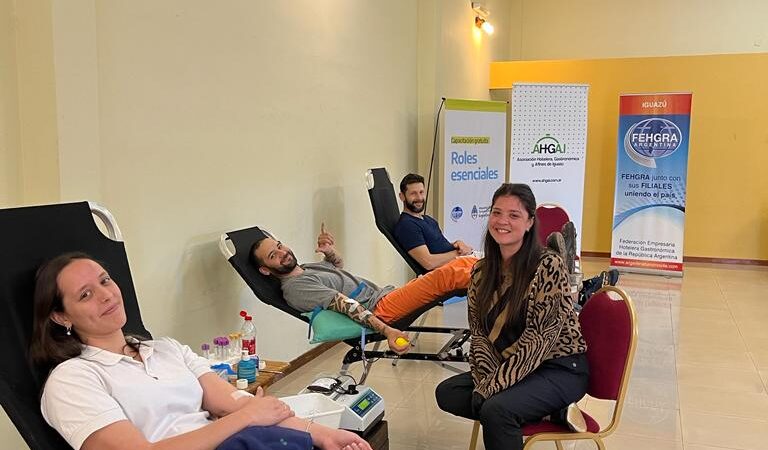 Mas de 100 personas donaron sangre el sábado en Puerto Iguazú