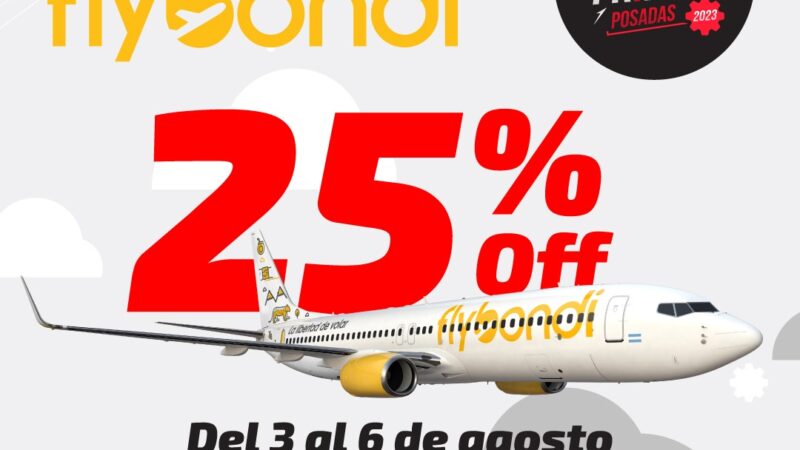Flybondi se suma al Black Friday con importante descuento