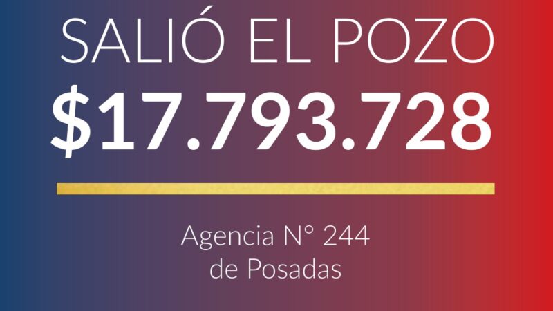 Poceada Misionera: casi 18 millones para un posadeño