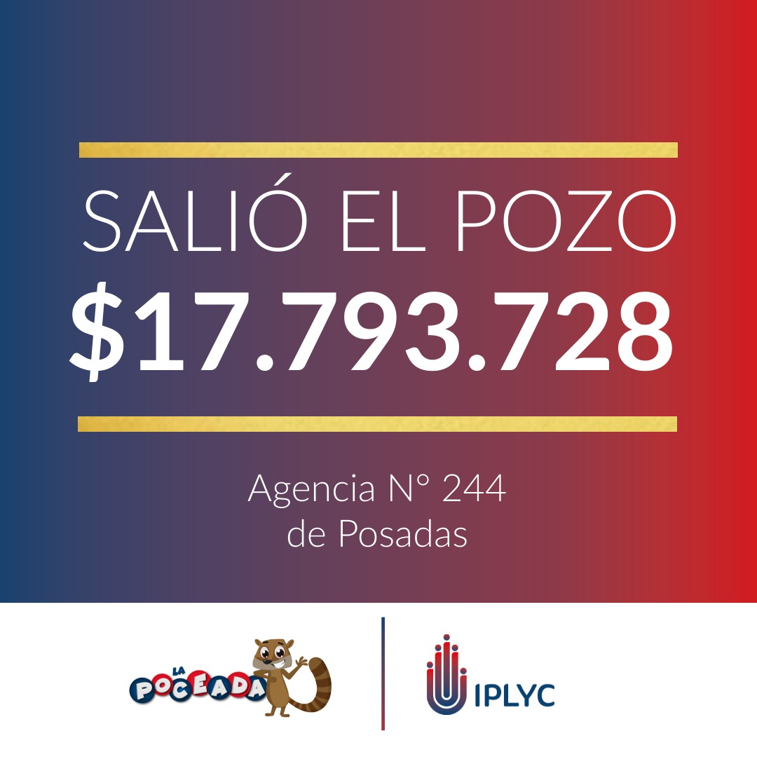 Poceada Misionera: casi 18 millones para un posadeño