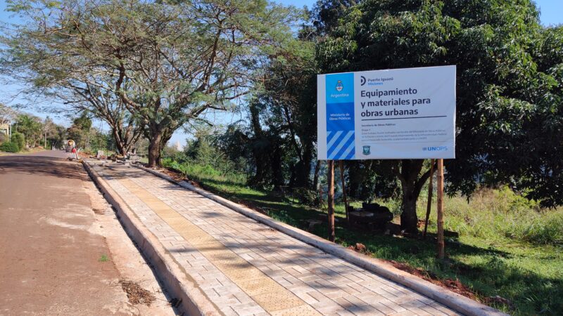 Avanza la obra de la costanera Este en Iguazú