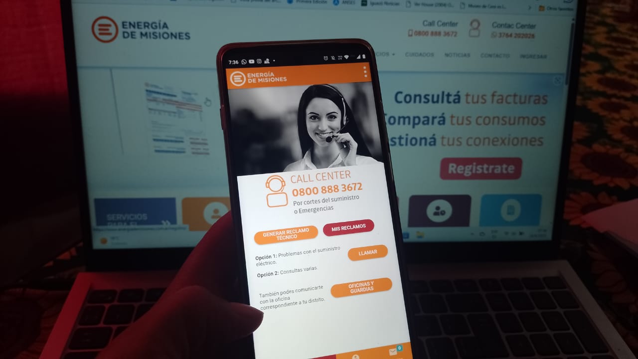 Los reclamos por problemas con la energía eléctrica se canalizan de forma inmediata por la APP o el Call Center