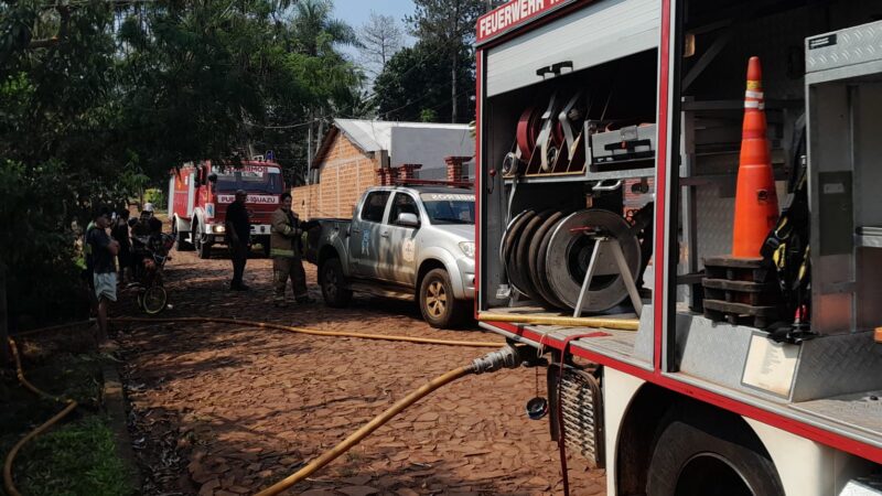 Bomberos de Iguazú trabajaron en varios incendios en las últimas horas