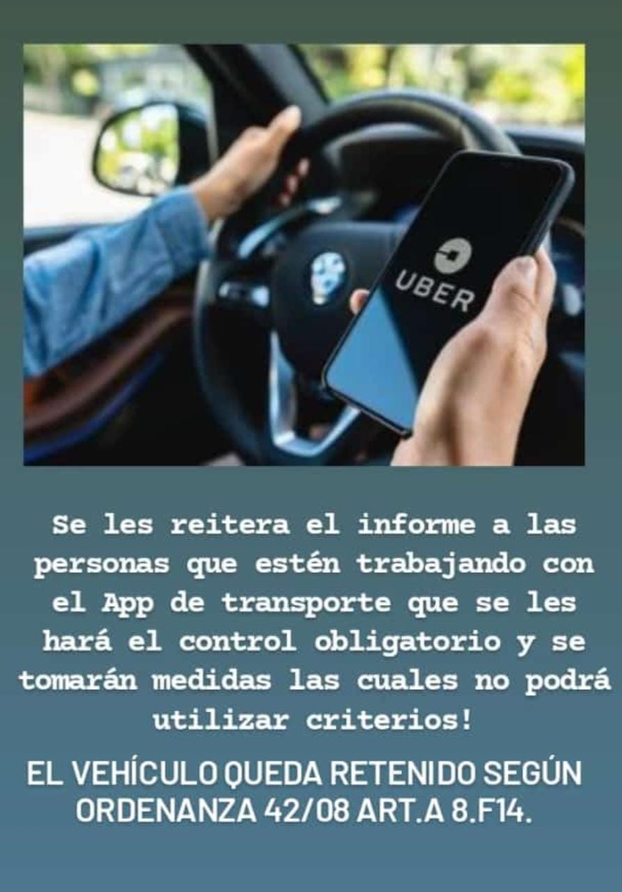 Uber: taxistas denuncian persecución por parte de fiscalización municipal y colegas del rubro