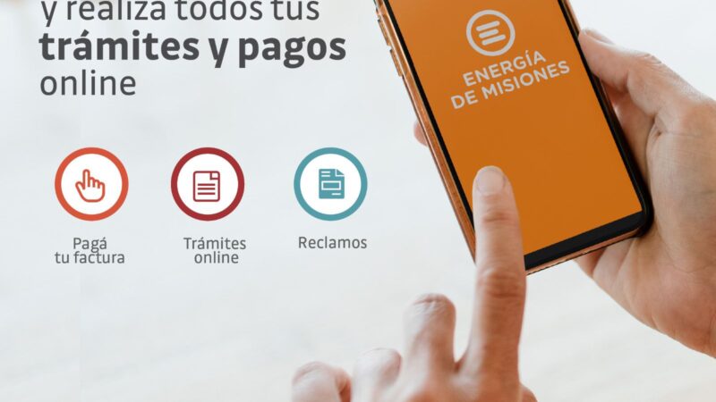 En energía de Misiones, todos tus trámites son Online