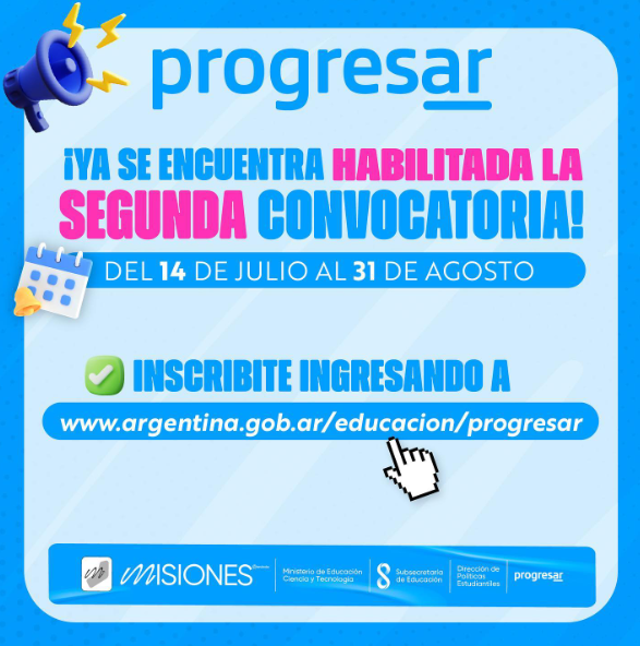 Está abierta la segunda convocatoria a las becas Progresar
