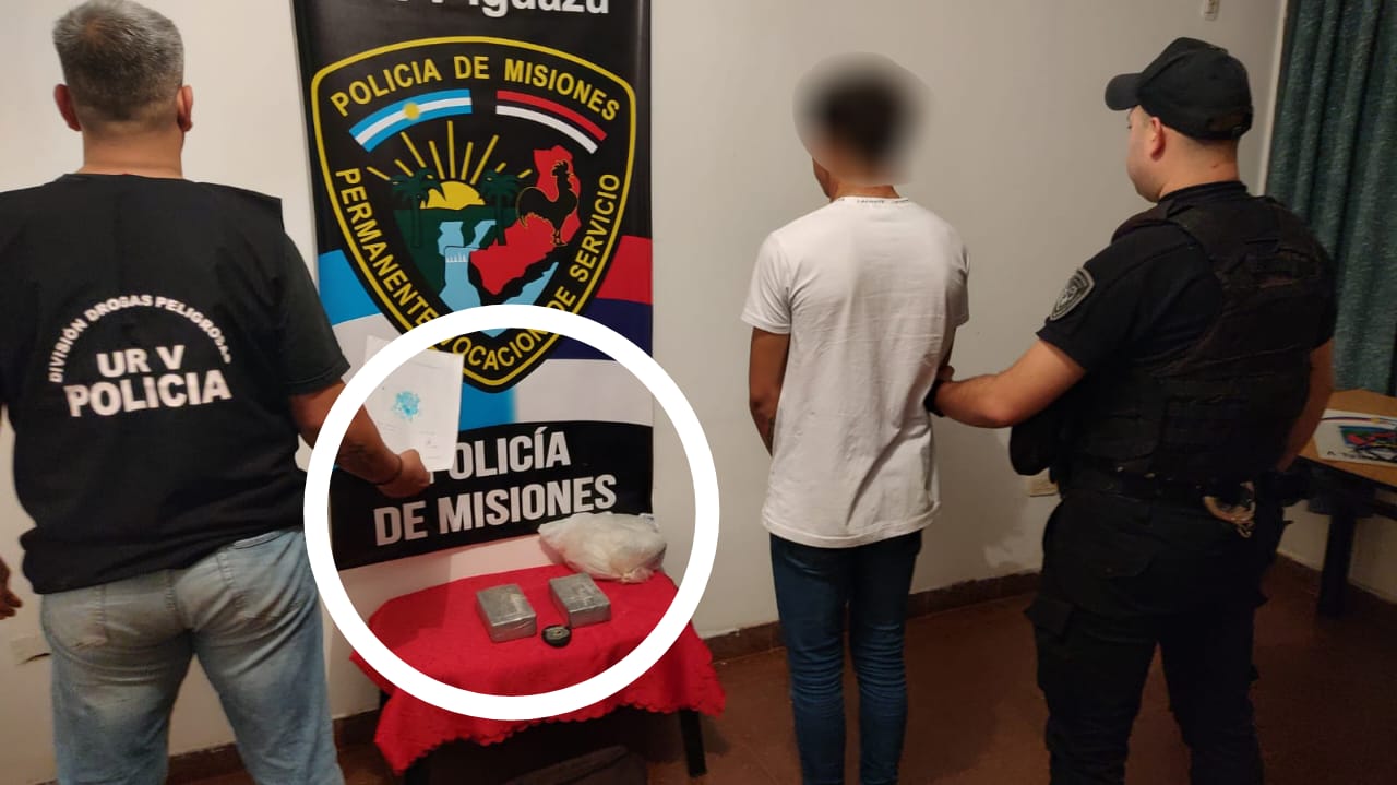 Detienen a narcodelivery con cocaína valuada en 15 millones de pesos