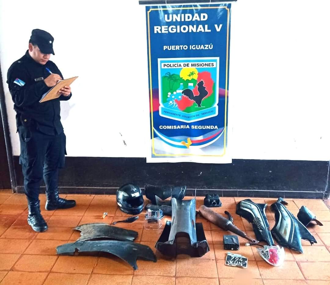 Robo de motos: Allanaron un desarmadero y detuvieron a dos jóvenes