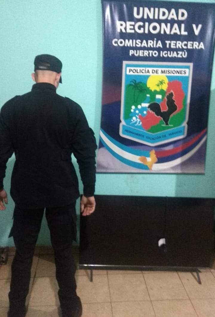 Iguazú: Demoraron a un adolescente de 16 años por el robo de un televisor