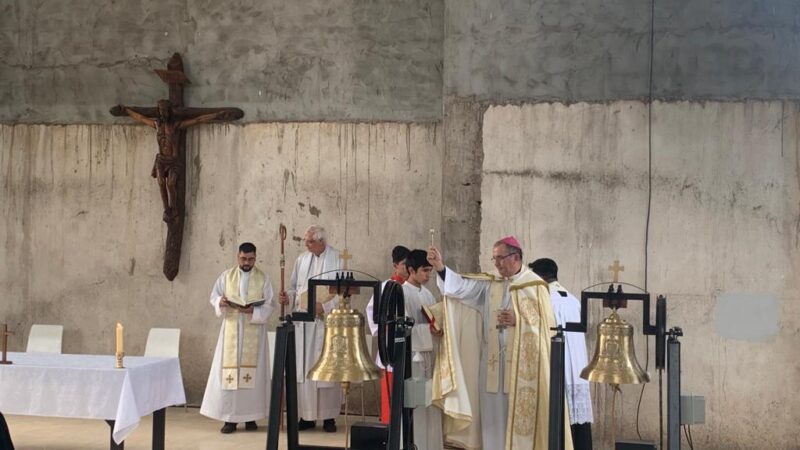 Iguazú: Consagraron de campanas del Santuario San Juan Pablo II