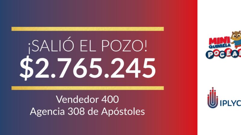 Apostoleño ganó con la Mini Poceada