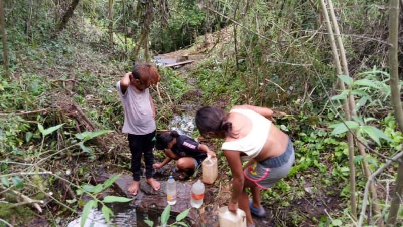 Tekoa Miri padece la falta de agua hace un mes