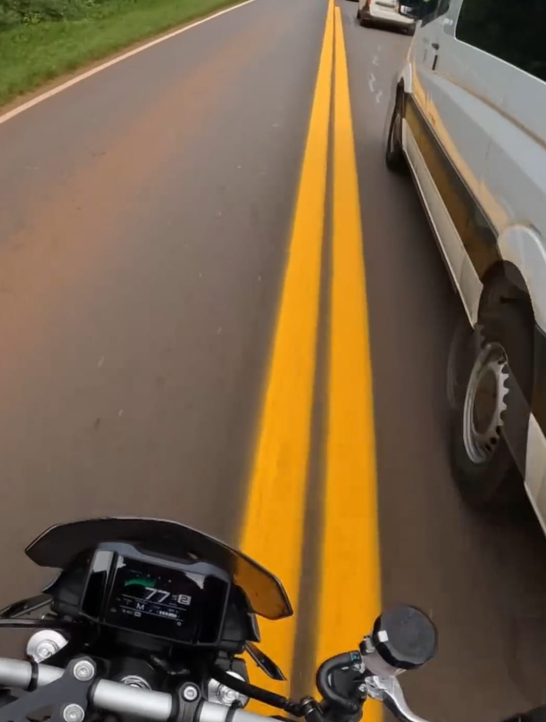 Imprudencia: se filmó transitando la ruta del Parque Nacional a más de 215km/h