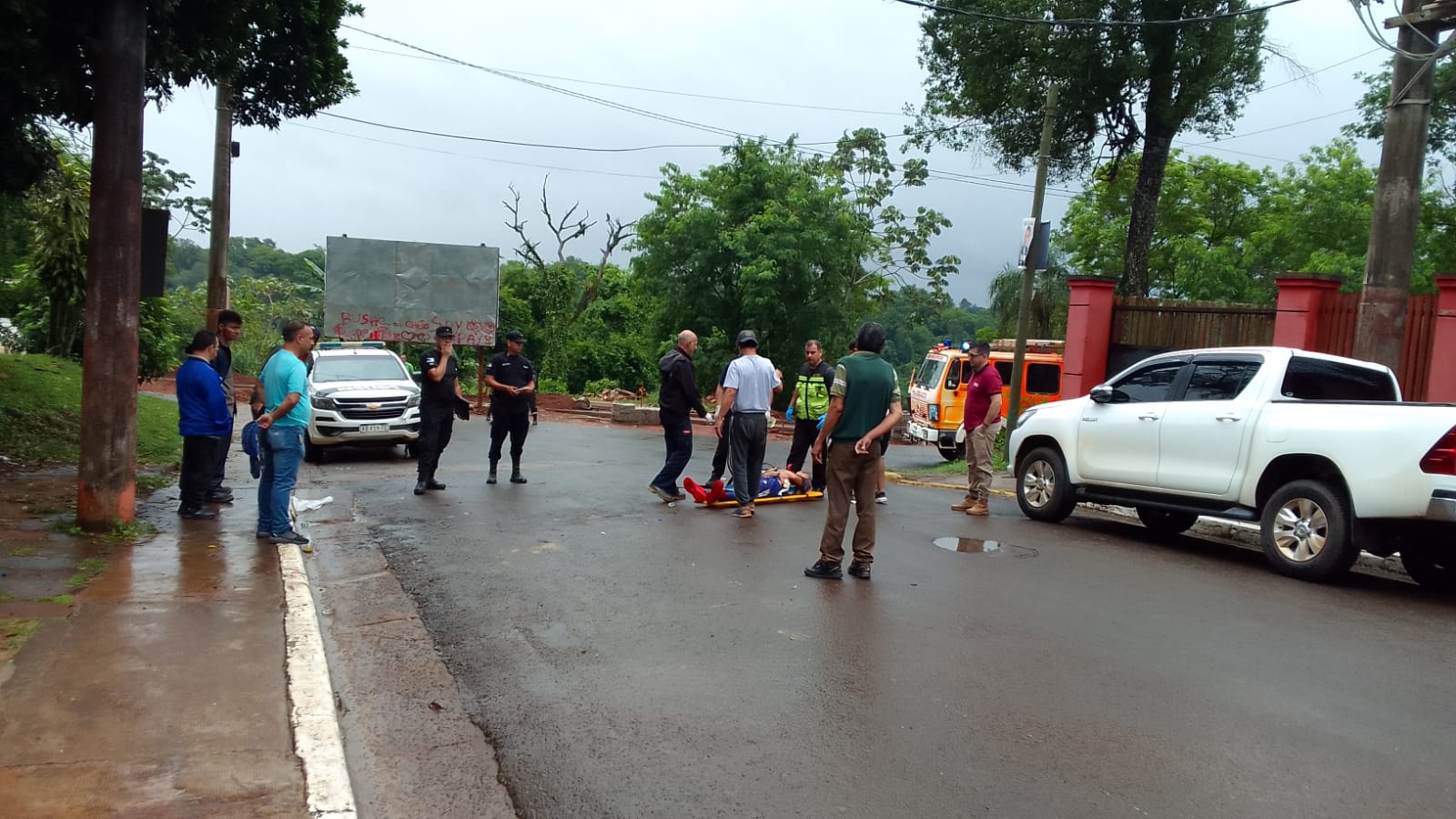 Iguazú: Intentó socorrer a una persona y terminó lesionado