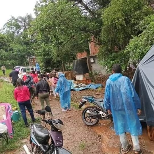 Caritas lanzó una campaña para ayudar a 6 familias que perdieron todo con la inundación en Iguazú