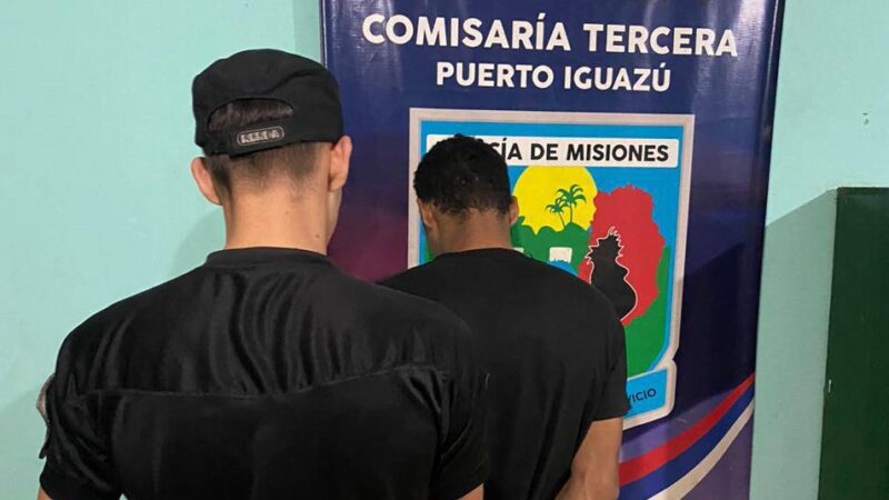 Detuvieron a dos hombres involucrados en varios robos en Puerto Iguazú