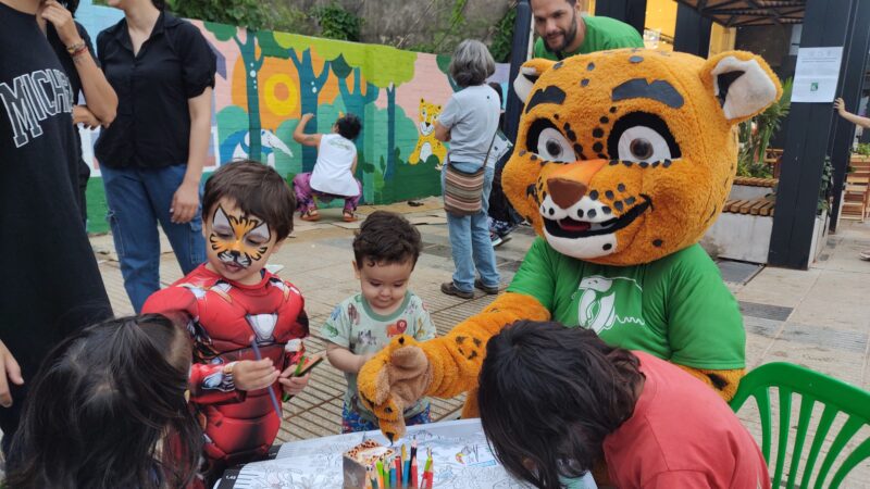 Iguazú: Anticiparon la celebración por día internacional del Yaguareté con un mural