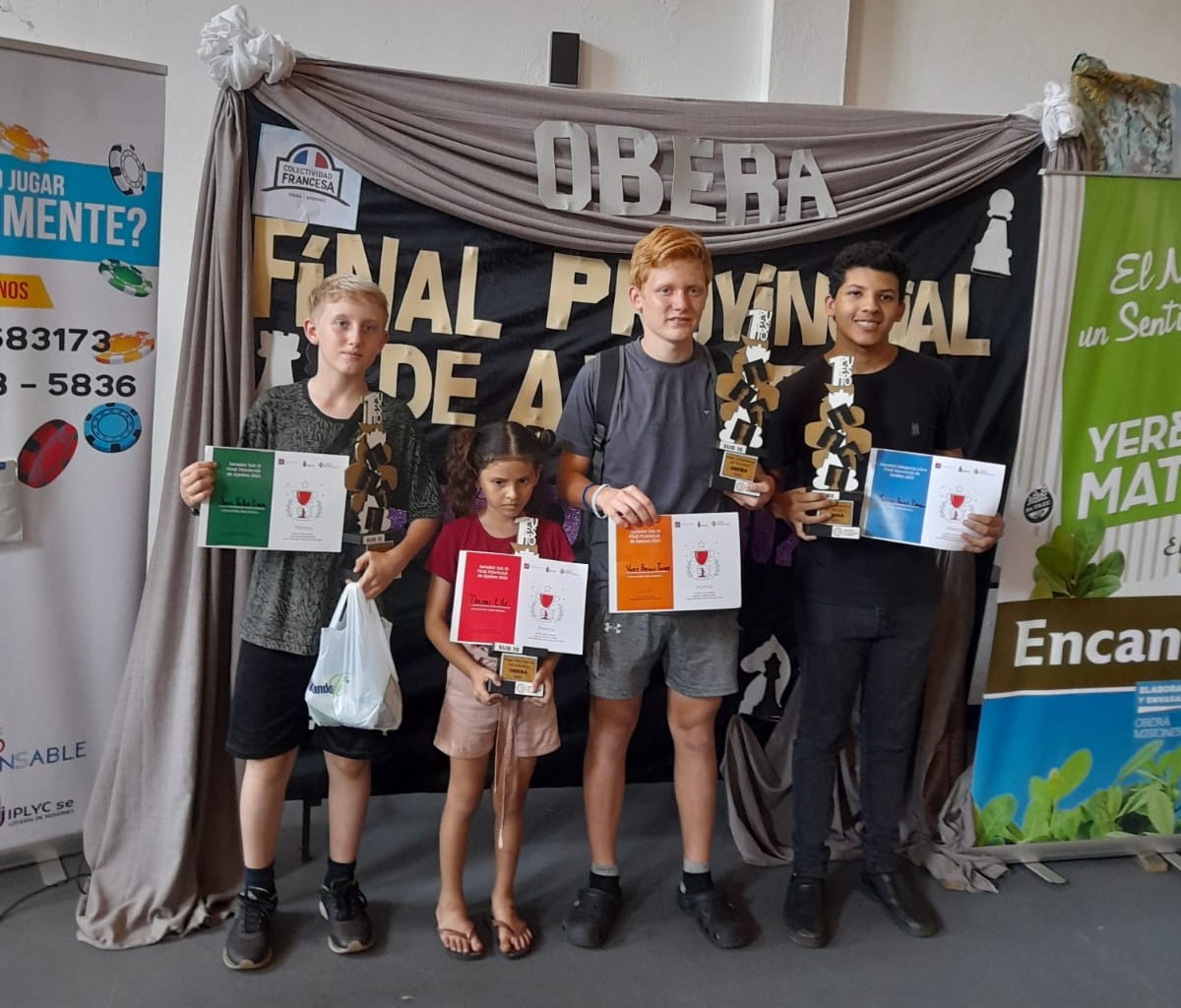 Oberá, Puerto Rico y Posadas, ganadores de la final de ajedrez