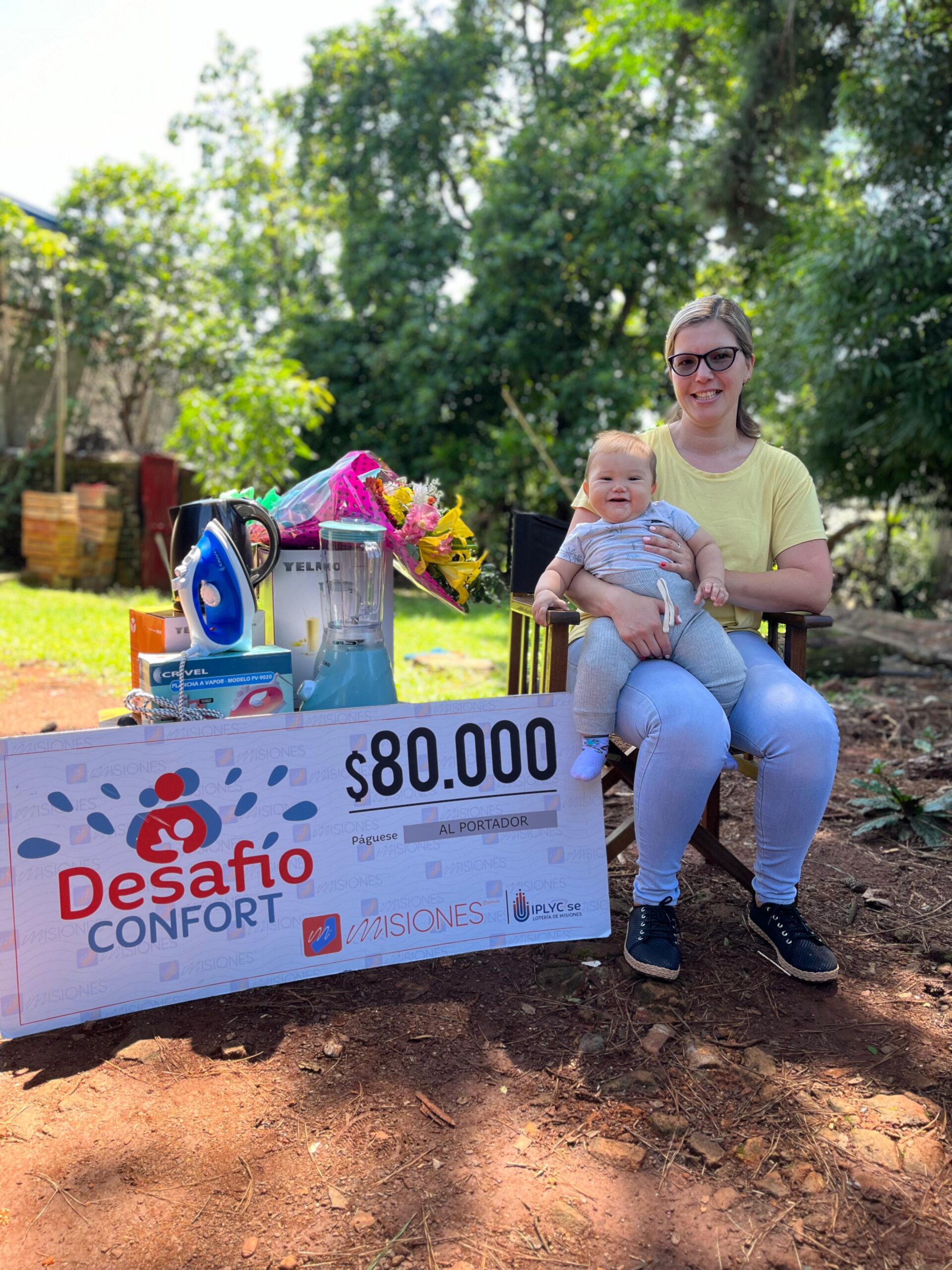 Con el premio, la ganadora de Desafío Confort comprará muebles para sus hijos