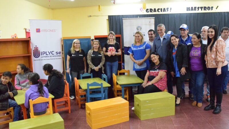 IPLyC Social entregó mobiliario para NENI de Almafuerte