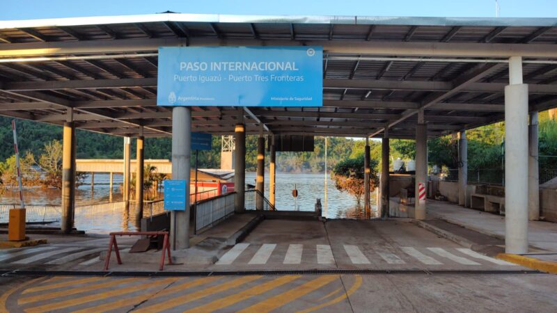 El rio Iguazú inferior bajó más de dos metros en 24 horas