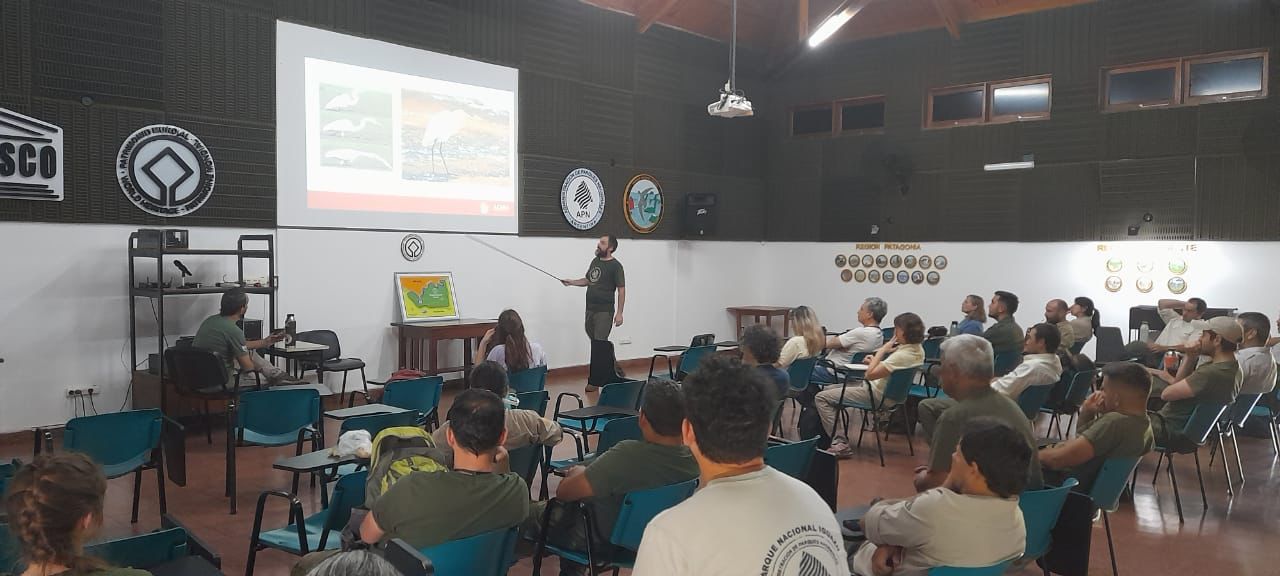Capacitaron al personal de Parques Nacionales para el correcto rescate de fauna atropellada
