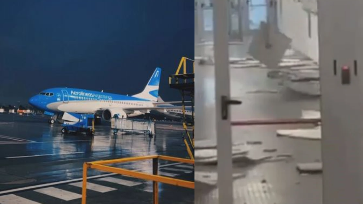 Aerolíneas Argentinas canceló 100 vuelos por el temporal