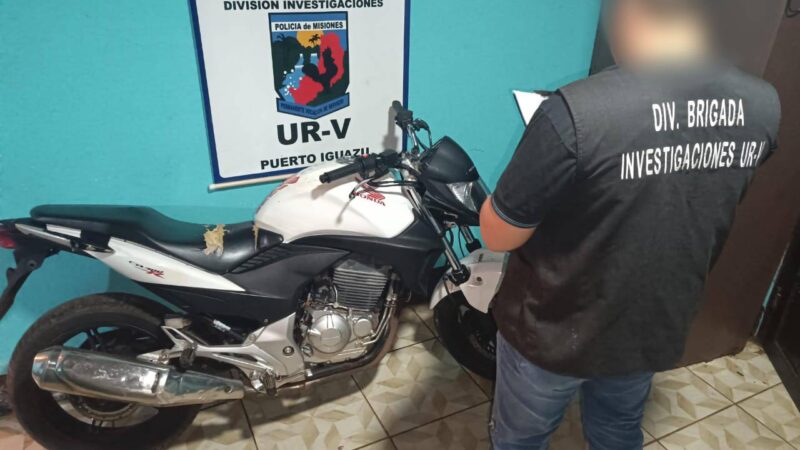 Operativos de seguridad: recuperaron dos motocicletas y varios elementos robados