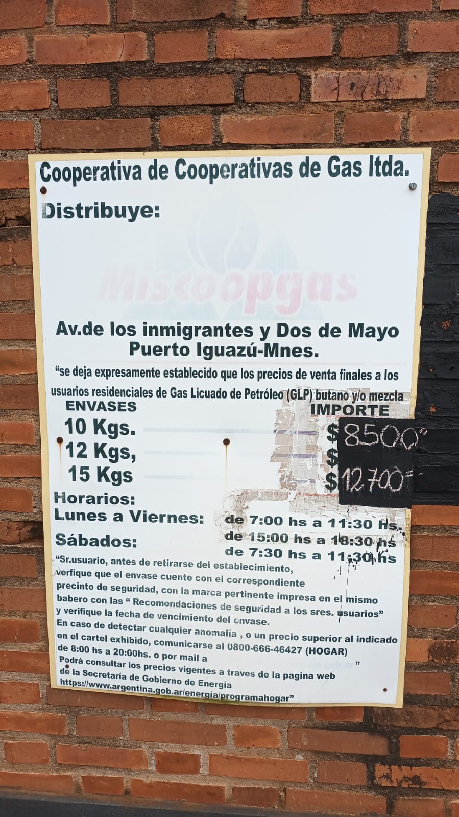 Iguazú: Distribuidoras retrotrajeron el valor de la garrafa de gas