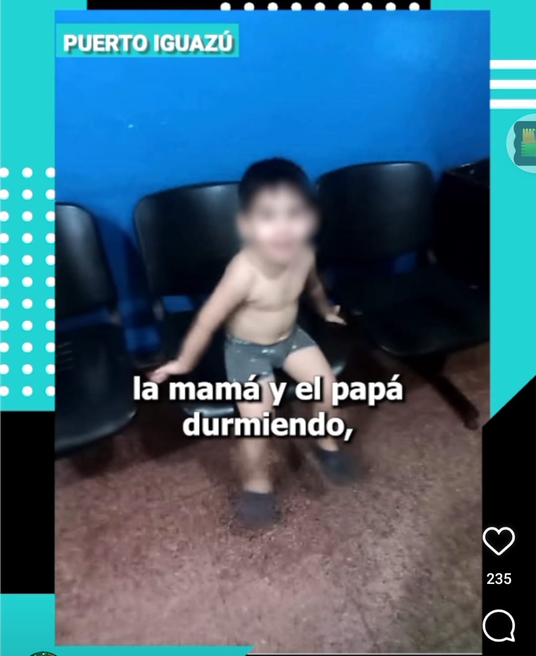 Niño de tres años salió de su casa cuando sus padres dormían, fue hallado y resguardado por la Policía