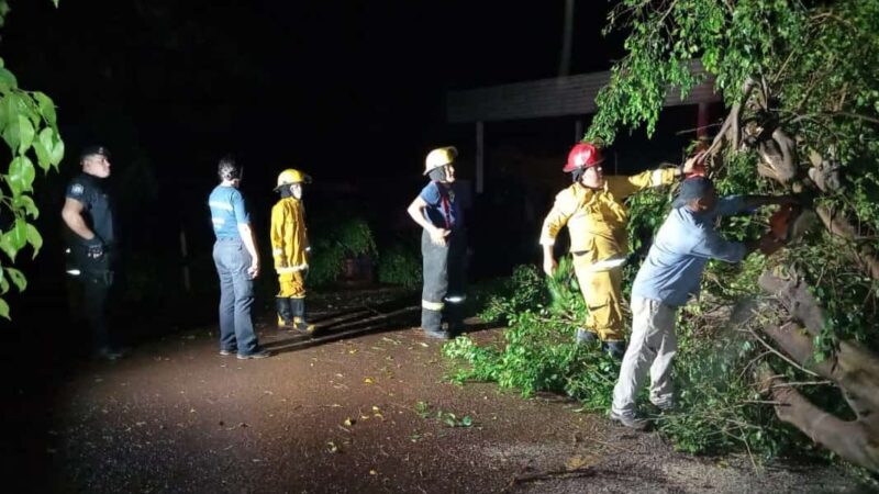 Mas de 30 familias afectadas por el temporal en Puerto Esperanza