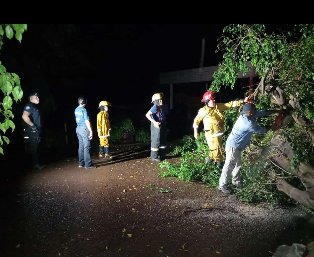 Mas de 30 familias afectadas por el temporal en Puerto Esperanza