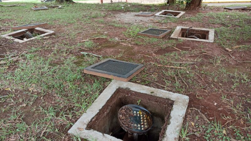 Robaron los reflectores que iluminan el cartel en el Hito Tres Fronteras