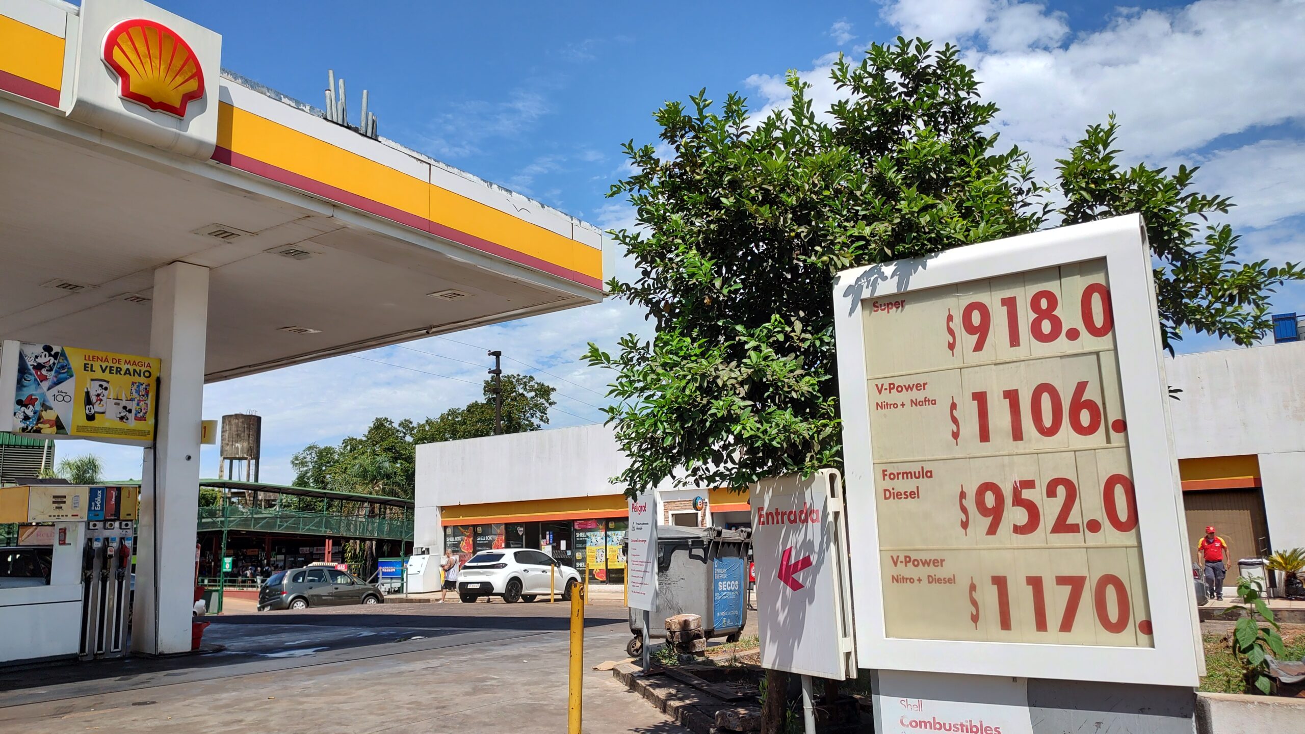 Shell Iguazú reajustó los precios de los combustibles, el incremento es mínimo