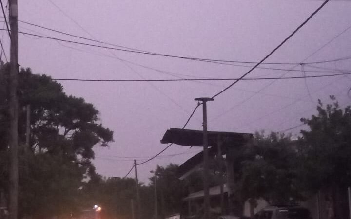 Fuertes ráfagas de viento provocaron caídas de arboles y voladuras de techos en Iguazú