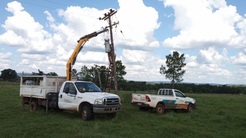 Ejecutaron trabajos de modernización y mejoras en la infraestructura energética de Candelaria