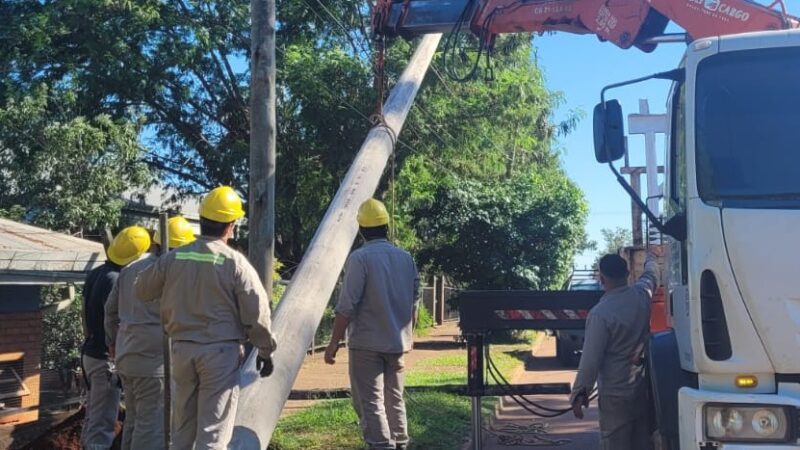 Mejoraron la infraestructura eléctrica en Itaembé Miní a través del Programa Sustituir