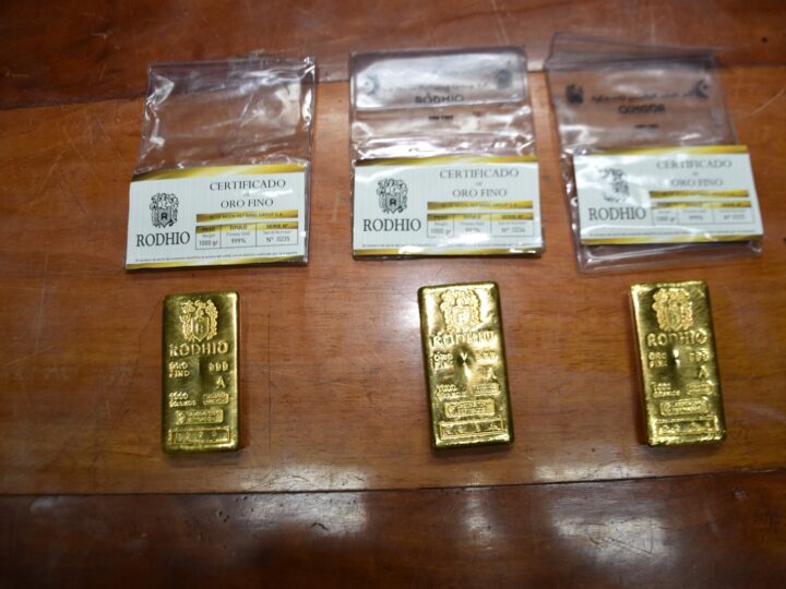 Un alemán y un misionero fueron detenidos con lingotes de oro