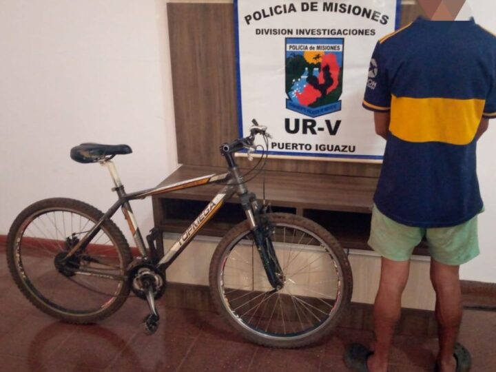 Detuvieron a «Orti», por robar una bicicleta que luego comercializó