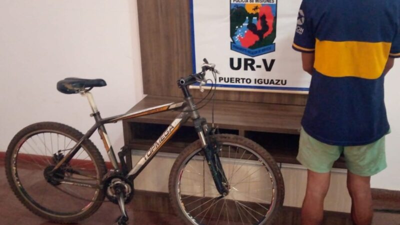 Detuvieron a «Orti», por robar una bicicleta que luego comercializó